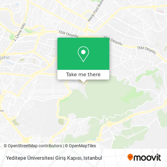 Yeditepe Üniversitesi Giriş Kapısı map