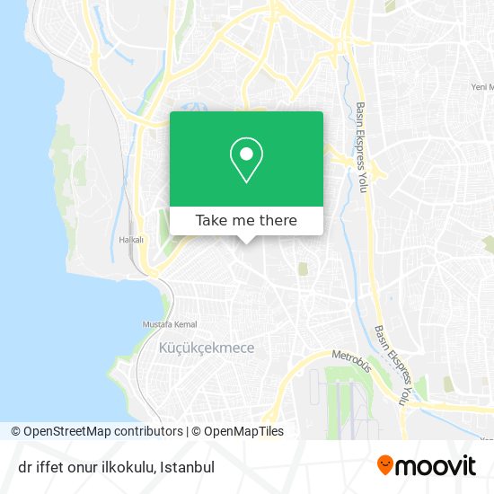 dr iffet onur ilkokulu map