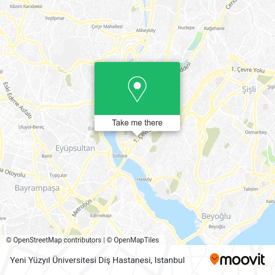 Yeni Yüzyıl Üniversitesi Diş Hastanesi map