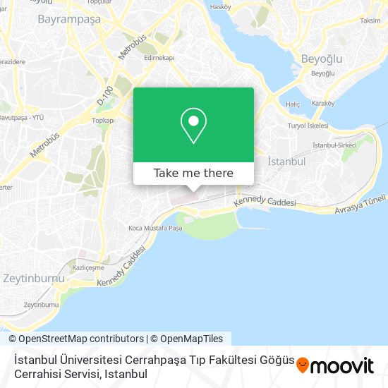 İstanbul Üniversitesi Cerrahpaşa Tıp Fakültesi Göğüs Cerrahisi Servisi map