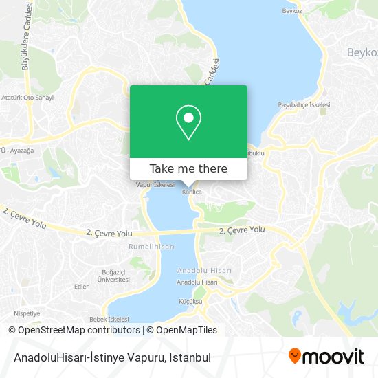AnadoluHisarı-İstinye Vapuru map