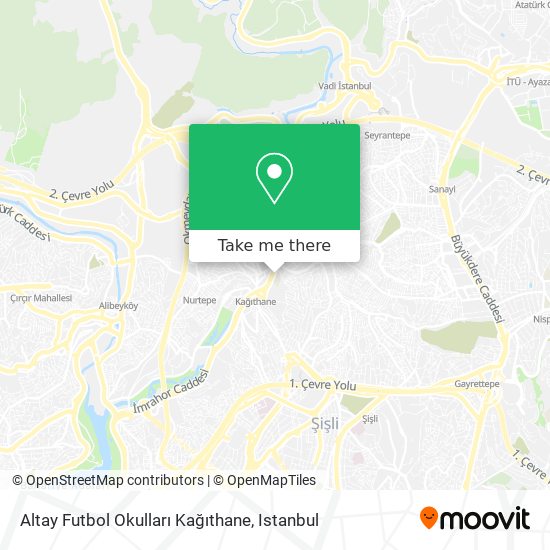 Altay Futbol Okulları Kağıthane map