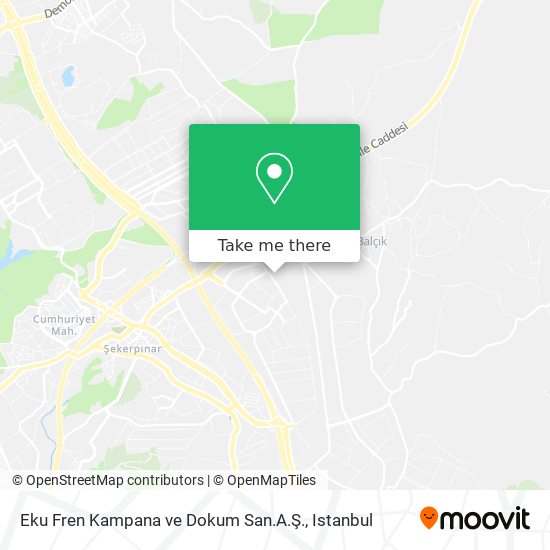 Eku Fren Kampana ve Dokum San.A.Ş. map