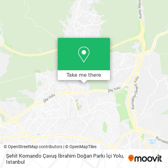 Şehit Komando Çavuş İbrahim Doğan Parkı İçi Yolu map