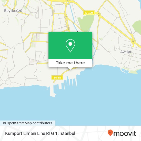 Kumport Limanı Line RTG 1 map