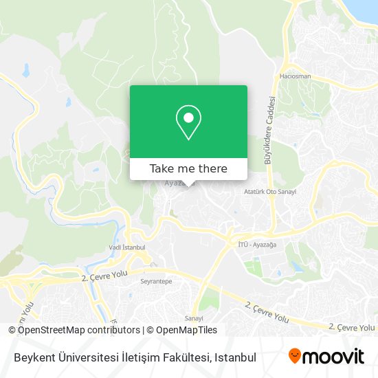 Beykent Üniversitesi İletişim Fakültesi map