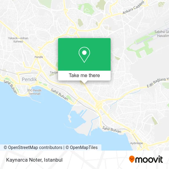 Kaynarca Noter map