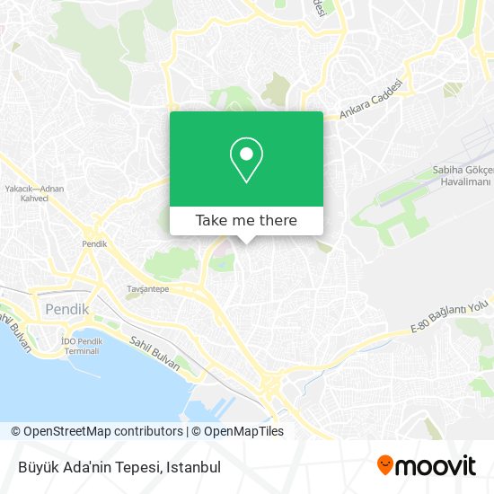 Büyük Ada'nin Tepesi map