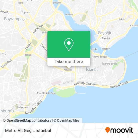Metro Alt Geçit map