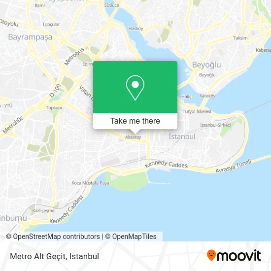 Metro Alt Geçit map
