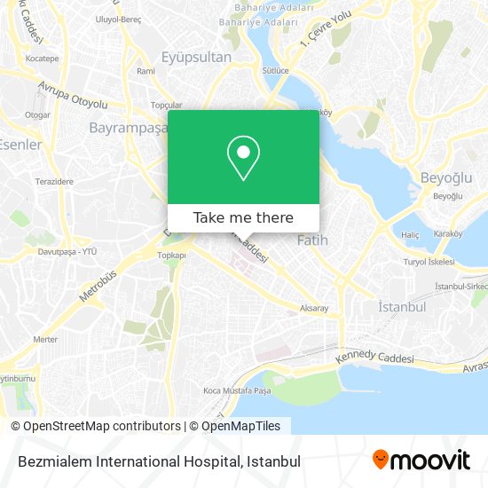 Bezmialem International Hospital map