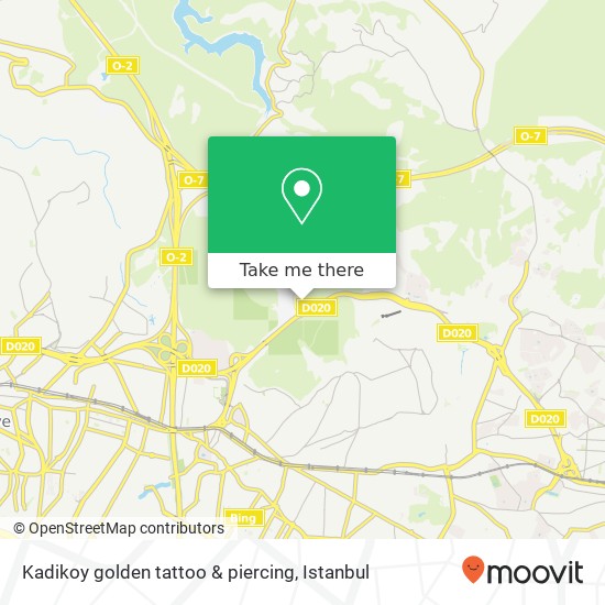 Kadikoy golden tattoo & piercing map