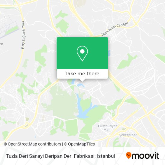 Tuzla Deri Sanayi Deripan Deri Fabrikasi map