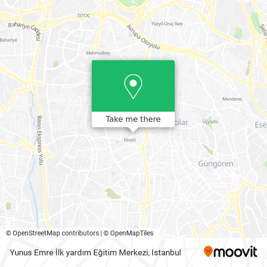 Yunus Emre İlk yardım Eğitim Merkezi map