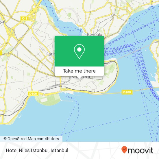 Hotel Niles Istanbul map