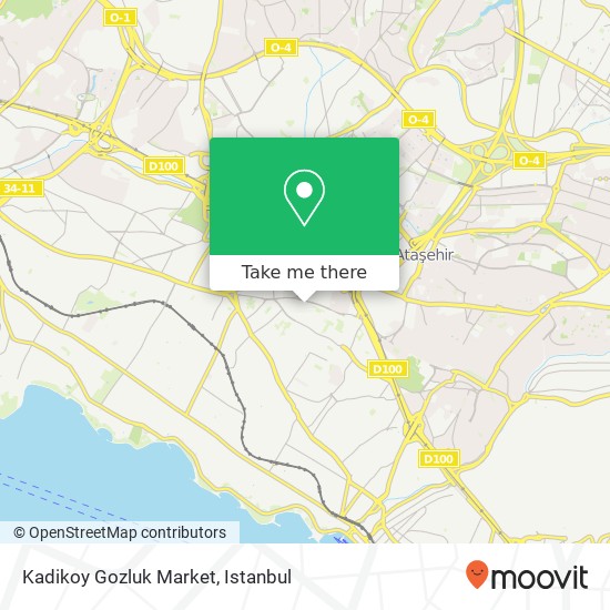 Kadikoy Gozluk Market map