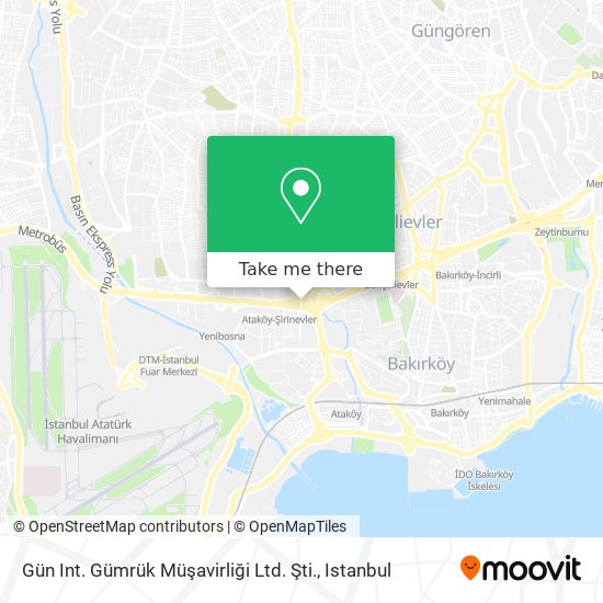 Gün Int. Gümrük Müşavirliği Ltd. Şti. map