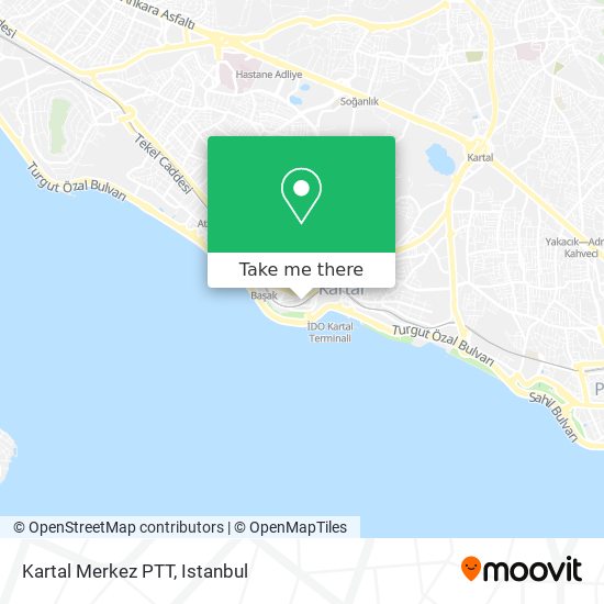 Kartal Merkez PTT map