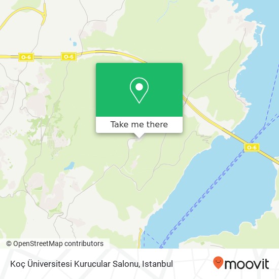 Koç Üniversitesi Kurucular Salonu map