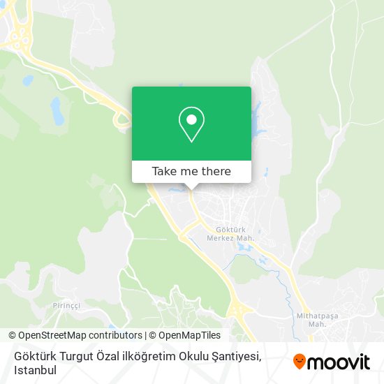 Göktürk Turgut Özal ilköğretim Okulu Şantiyesi map