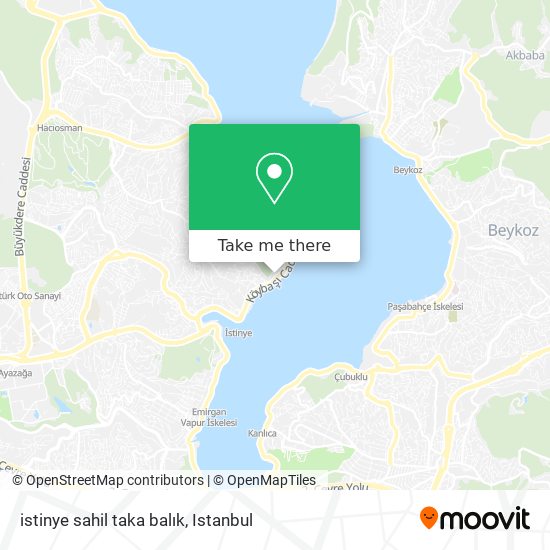 istinye sahil taka balık map