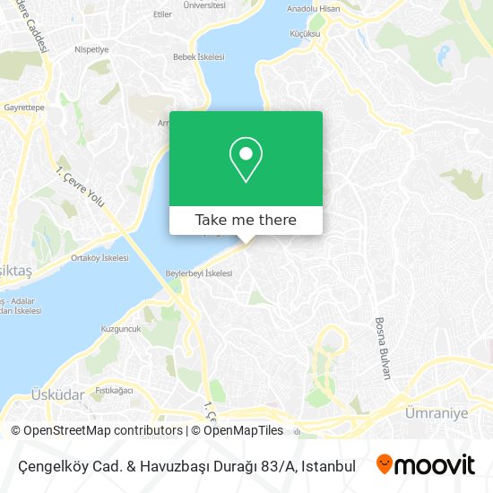 Çengelköy Cad. & Havuzbaşı Durağı 83 / A map