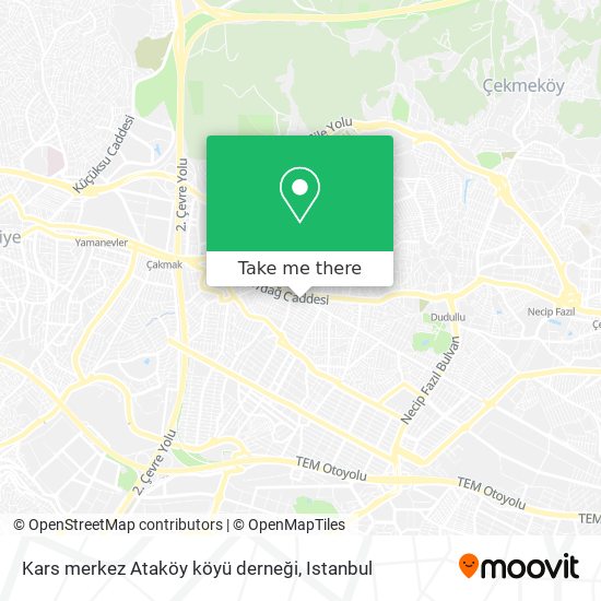 Kars merkez Ataköy köyü derneği map