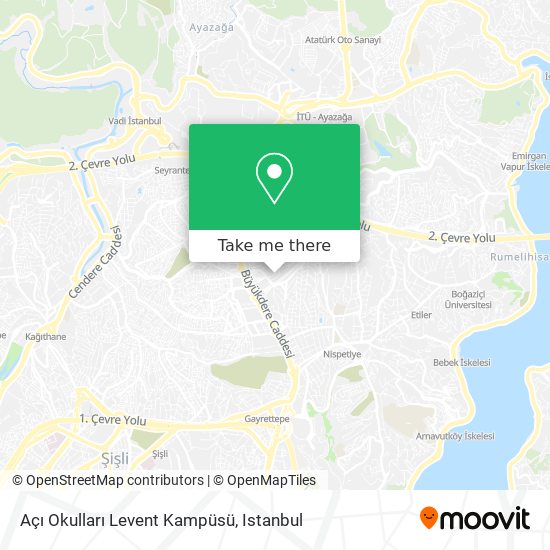 Açı Okulları Levent Kampüsü map