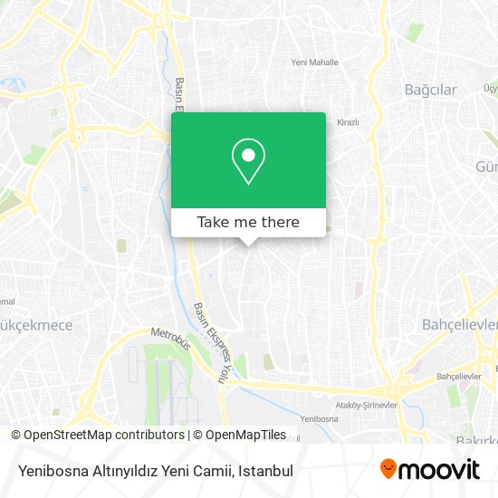 Yenibosna Altınyıldız Yeni Camii map