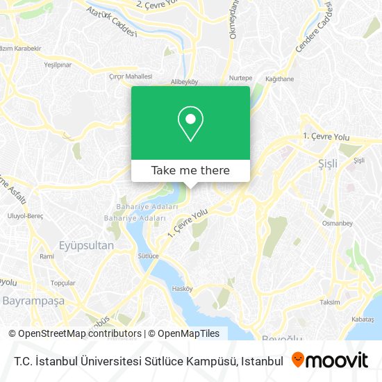 T.C. İstanbul Üniversitesi Sütlüce Kampüsü map
