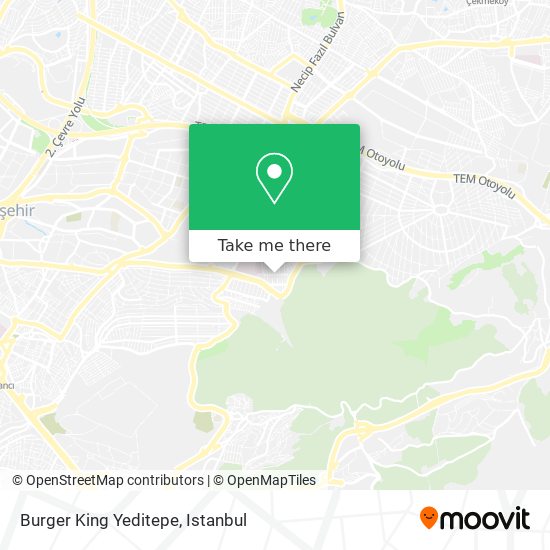 Burger King Yeditepe map