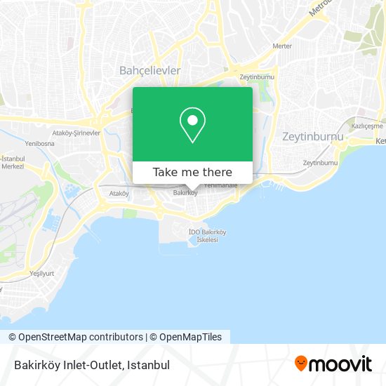 Bakirköy Inlet-Outlet map