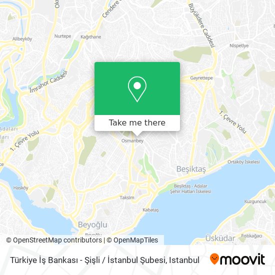 Türkiye İş Bankası - Şişli / İstanbul Şubesi map