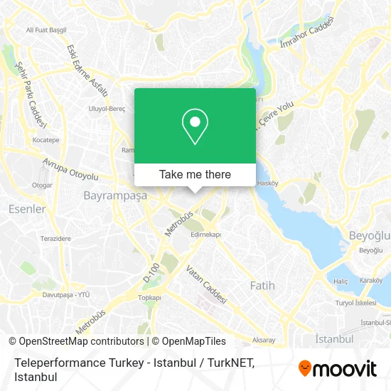 Teleperformance Turkey - Istanbul / TurkNET map