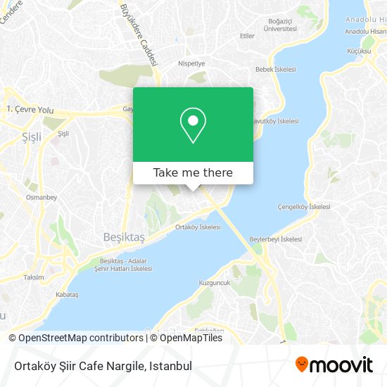 Ortaköy Şiir Cafe Nargile map