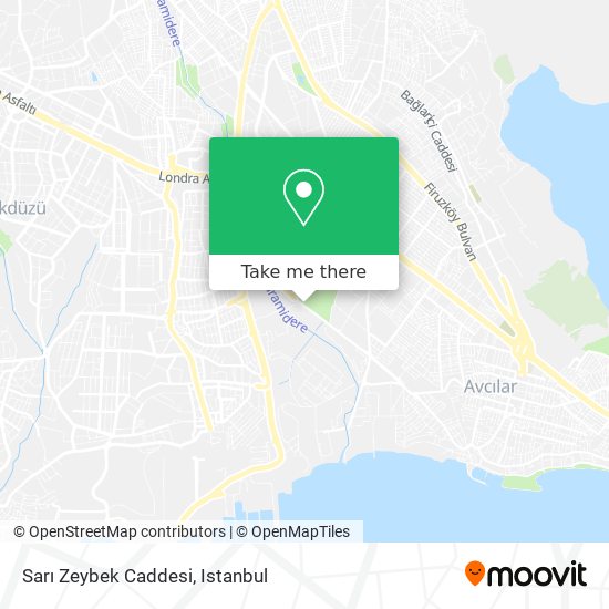 Sarı Zeybek Caddesi map