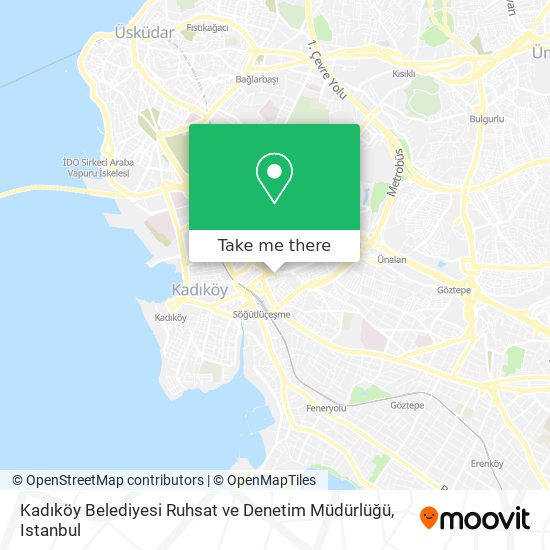 Kadıköy Belediyesi Ruhsat ve Denetim Müdürlüğü map