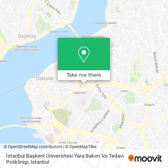 İstanbul Başkent Üniversitesi Yara Bakım Ve Tedavi Poliklinigi map