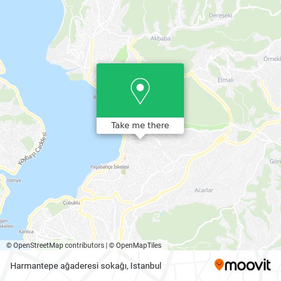 Harmantepe ağaderesi sokağı map