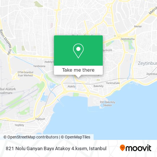 821 Nolu Ganyan Bayıı Atakoy 4.kısım map