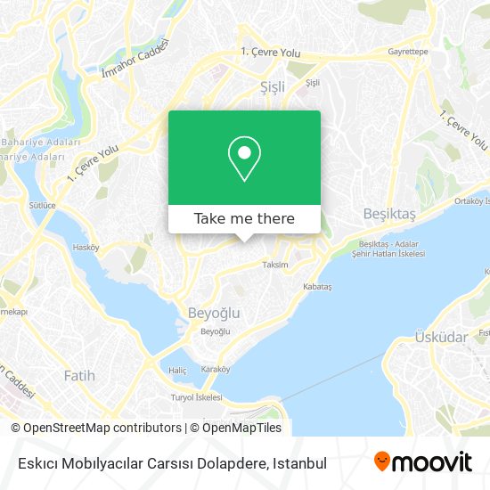 Eskıcı Mobılyacılar Carsısı Dolapdere map