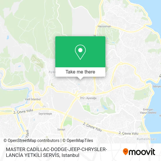 MASTER CADİLLAC-DODGE-JEEP-CHRYSLER-LANCİA YETKİLİ SERVİS map