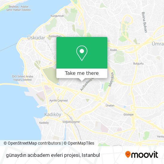 günaydın acıbadem evleri projesi map