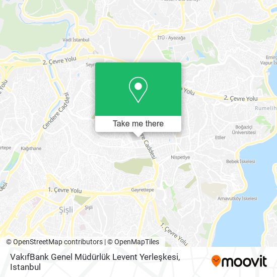 VakıfBank Genel Müdürlük Levent Yerleşkesi map