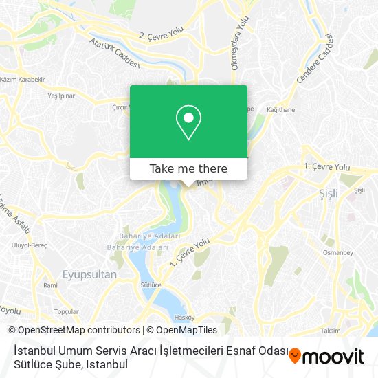 İstanbul Umum Servis Aracı İşletmecileri Esnaf Odası Sütlüce Şube map