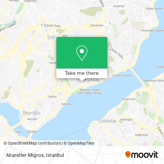 Akaretler Migros map