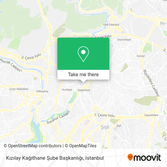 Kızılay Kağıthane Şube Başkanlığı map