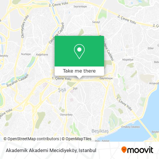 Akademik Akademi Mecidiyeköy map