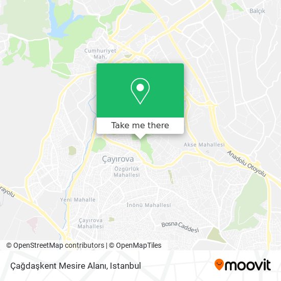 Çağdaşkent Mesire Alanı map