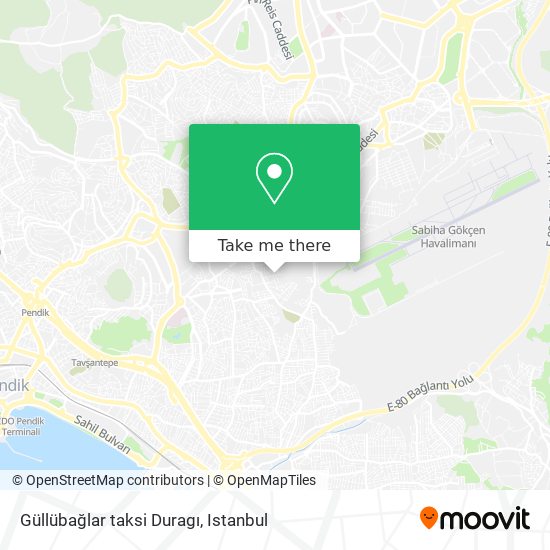 Güllübağlar taksi Duragı map